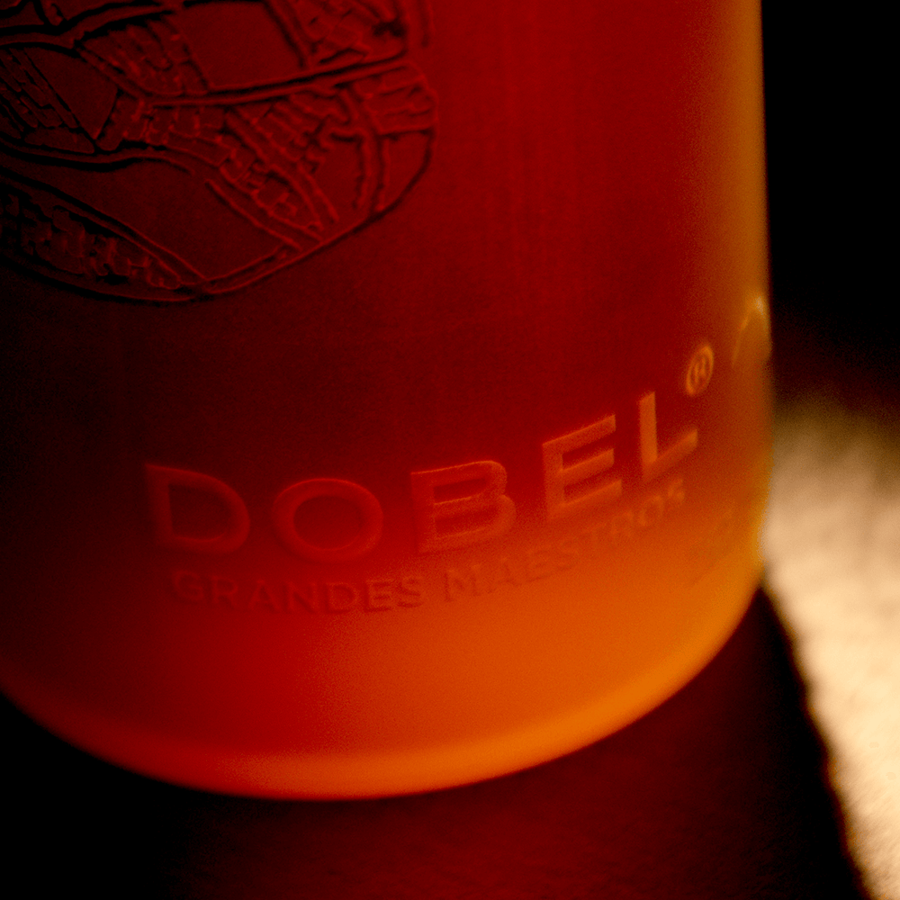Dobel Grandes Maestros Collection: The Francisco Toledo Edition bottle up close.