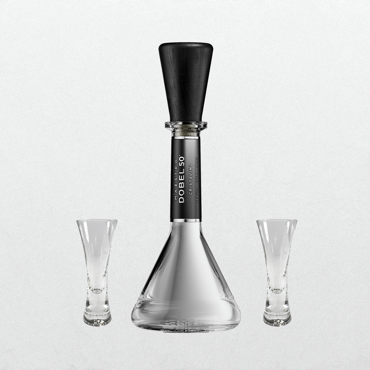 Dobel 50 Cristalino + Set of Dobel 50 Sipping Glasses