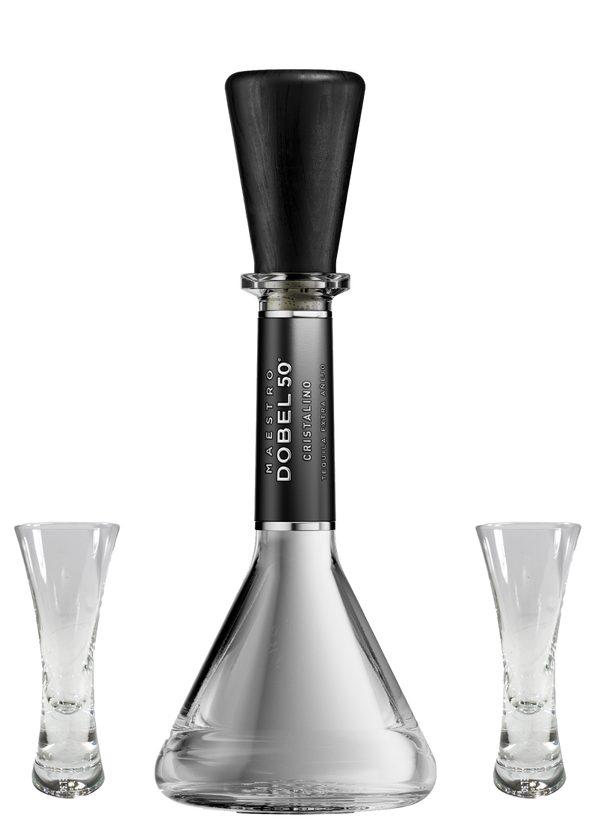 Dobel 50 Cristalino + Set of Dobel 50 Sipping Glasses