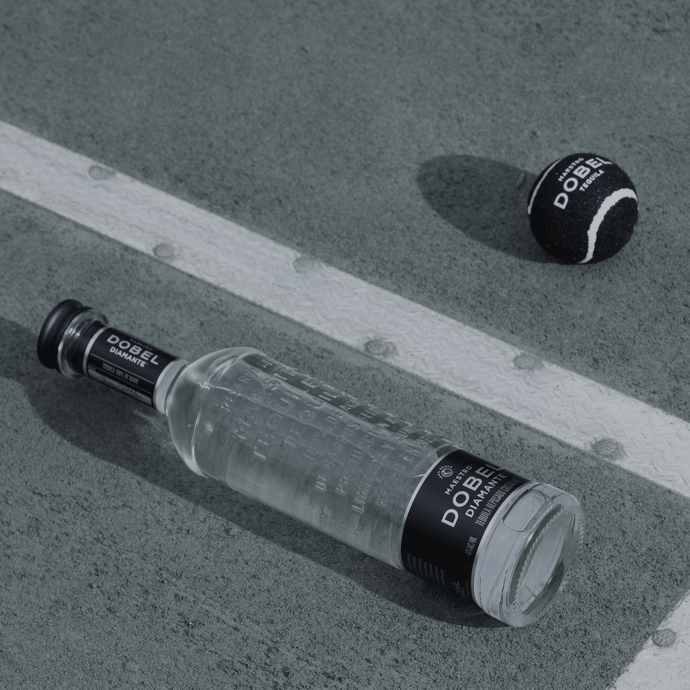 Dobel Diamante Tequila + golf ball